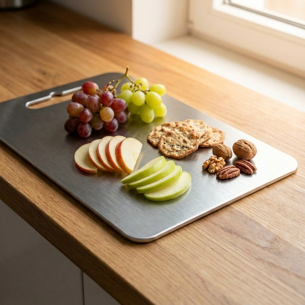 Schneidebrett aus Edelstahl