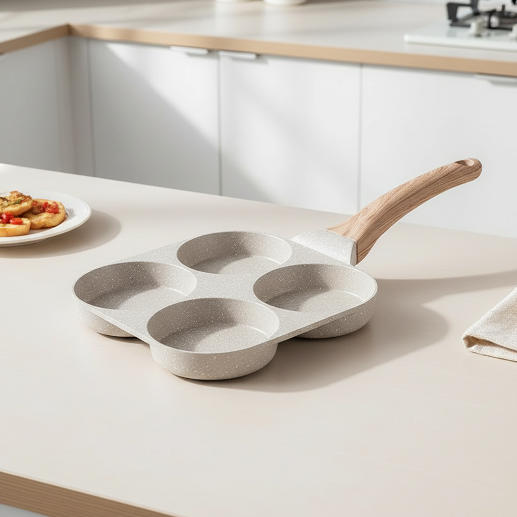 Vierfach-Bratpfanne aus Medical Stone