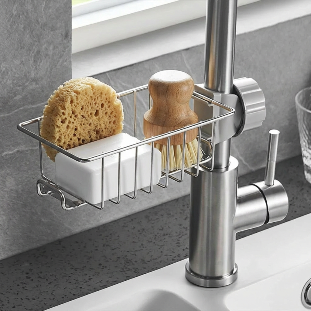 Spülbecken-Organizer verstellbar aus Metall
