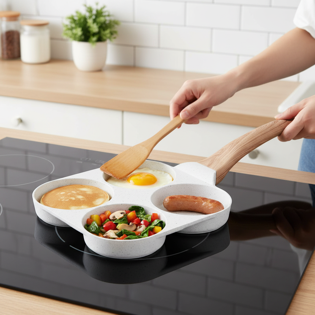 Vierfach-Bratpfanne aus Medical Stone