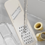 Edelstahl-Reibe 3-in-1 mit Auffangbehälter und Fingerschutz