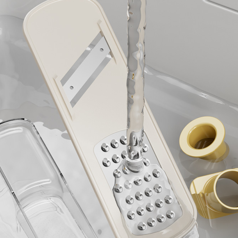 Edelstahl-Reibe 3-in-1 mit Auffangbehälter und Fingerschutz