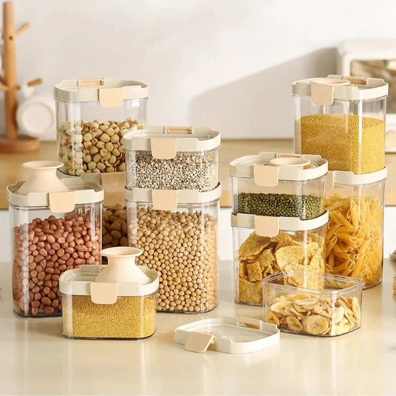 Luftdichte Kunststoff-Behälter – 3er Set, stapelbar