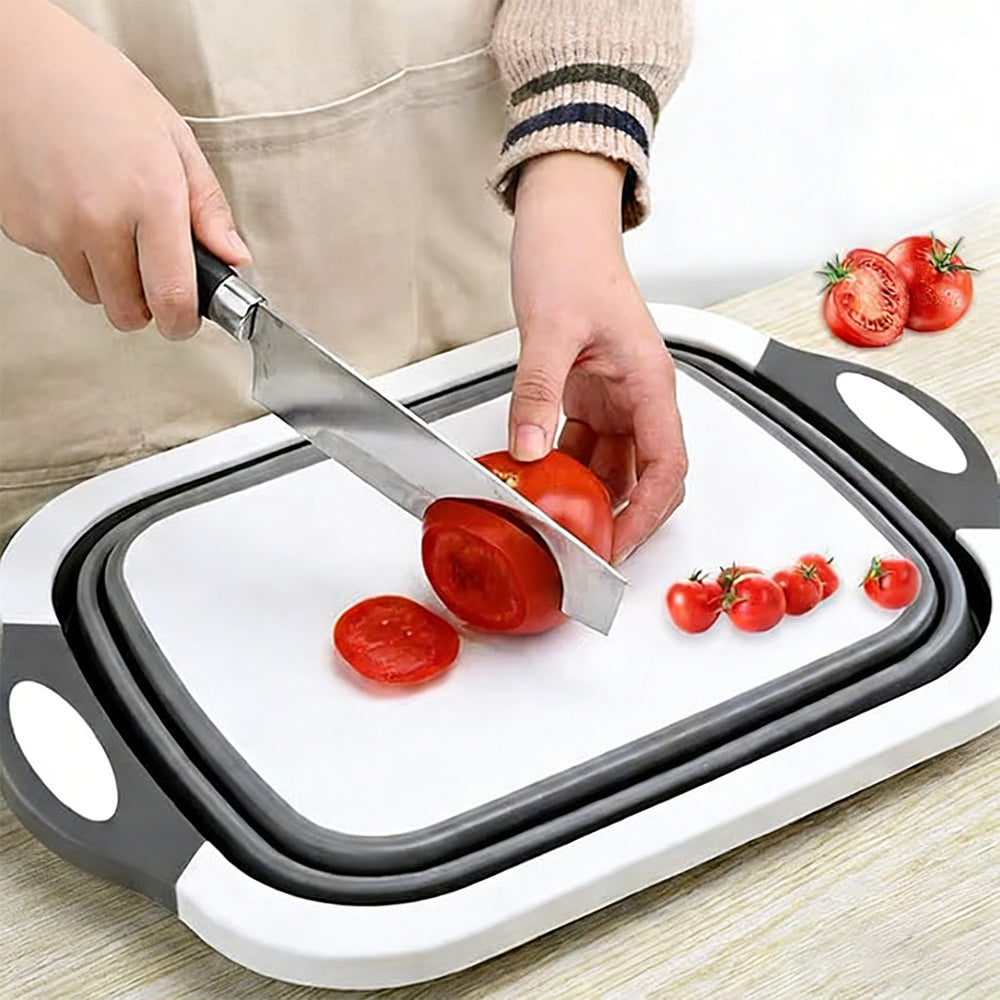 Faltbare Spülschüssel mit Ablaufstopfen – Platzsparend