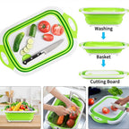 Faltbare Spülschüssel mit Ablaufstopfen – Platzsparend