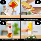 Butterschneider mit Hebel – gleichmäßige Portionen