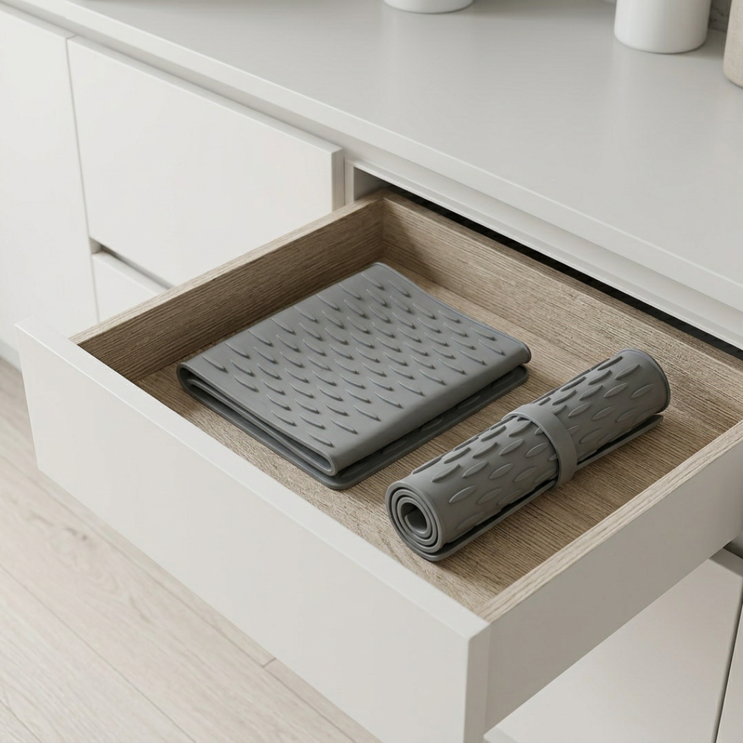 Silikon-Abtropfmatte – schnelle Drainage, hitzebeständig bis 220°C