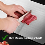 Schneidebrett aus Edelstahl – antibakteriell & langlebig