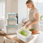 Frischhaltedose mit Abtropffunktion – 2-in-1 Design