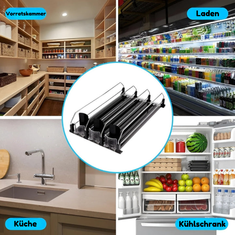 Getränkeorganizer für Kühlschrank – Drucksystem