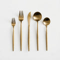 Besteckset Edelstahl Matt – zeitloses Design, 5-teilig pro Person