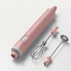 USB-Handmixer Edelstahl – schäumt, schlägt & mixt in 3 Stufen