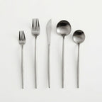 Besteckset Edelstahl Matt – zeitloses Design, 5-teilig pro Person