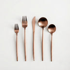 Besteckset Edelstahl Matt – zeitloses Design, 5-teilig pro Person