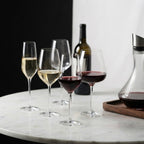 Handgeblasene Kristallgläser – für Rot-, Weiß-, Champagner & Burgunder