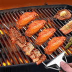 Grillspieße aus Edelstahl mit Schieber – 3er-Set