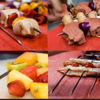 Grillspieße aus Edelstahl mit Schieber – 3er-Set