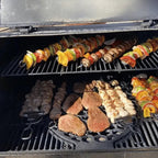 Grillspieße aus Edelstahl mit Schieber – 3er-Set
