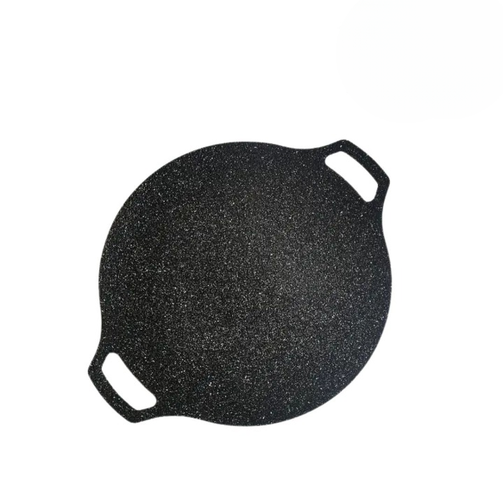 Antihaft-Grillpfanne aus Naturstein mit doppelten Griffen