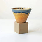 Handbemalte Keramik-Kaffeetasse 200 ml