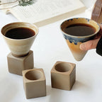 Handbemalte Keramik-Kaffeetasse 200 ml