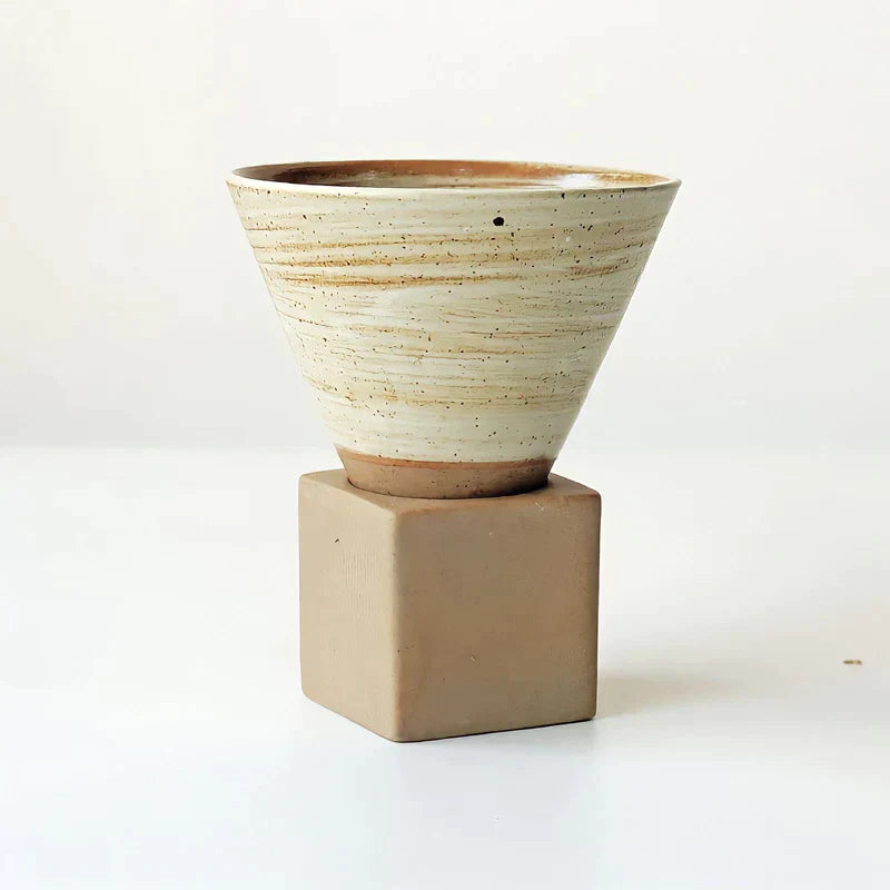 Handbemalte Keramik-Kaffeetasse 200 ml
