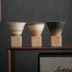 Handbemalte Keramik-Kaffeetasse 200 ml