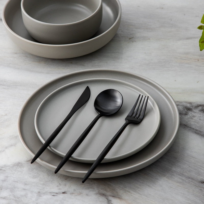 Besteckset Edelstahl matt – 5-teilig pro Person