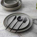 Besteckset Edelstahl Mattfinish – minimalistisches Design