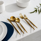 Besteckset Edelstahl Matt – zeitloses Design, 5-teilig pro Person
