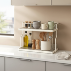 2-stöckiges Küchenregal aus Metall