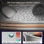 Titan-Wok mit Rundem Boden – Natürliche Antihaftwirkung & Induktionsgeeignet