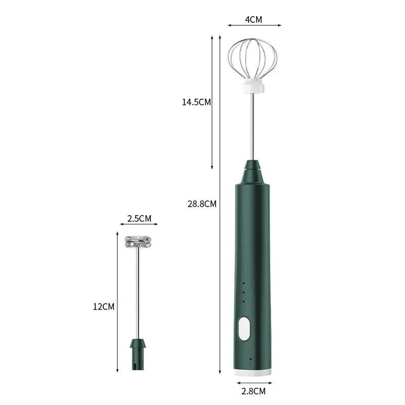 USB-Handmixer – 3 Stufen, Edelstahl, wiederaufladbar