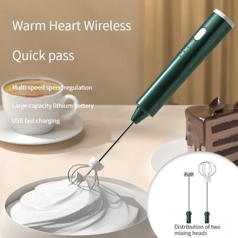 USB-Handmixer – 3 Stufen, Edelstahl, wiederaufladbar