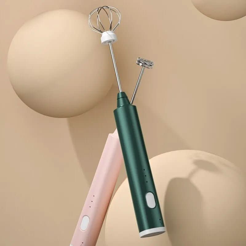 USB-Handmixer – 3 Stufen, Edelstahl, wiederaufladbar