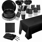 Einweggeschirr-Set für 20 Personen – Komplett mit Tafelkleed