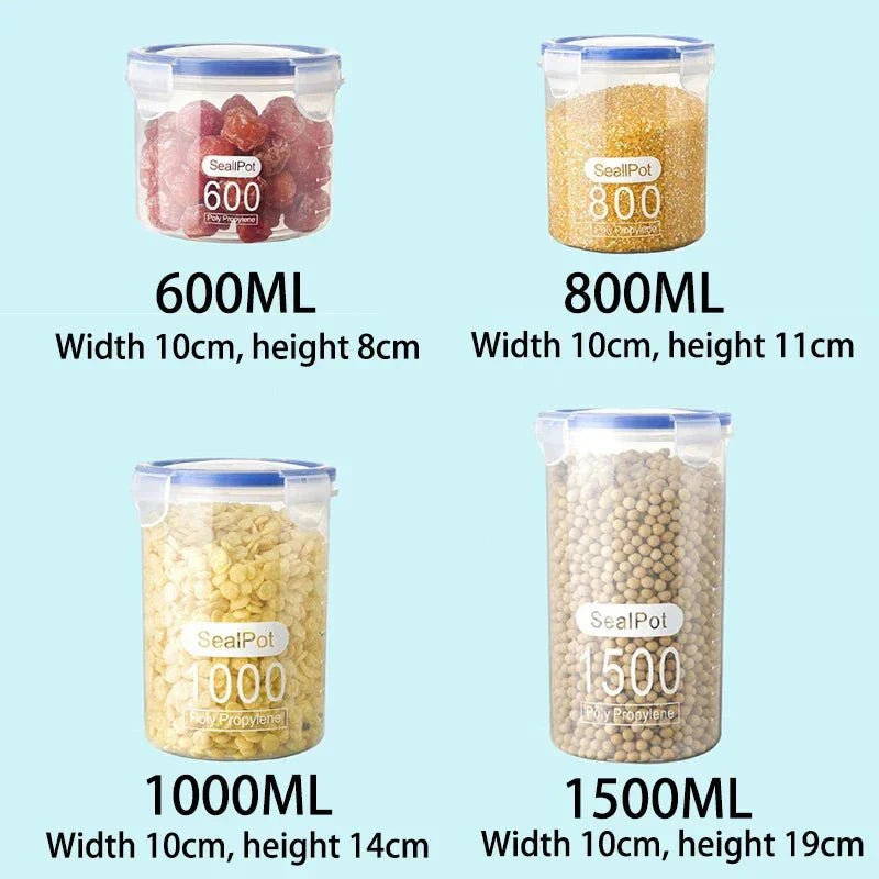 Frischhaltedosen Set – 4 Größen, luftdicht, BPA-frei