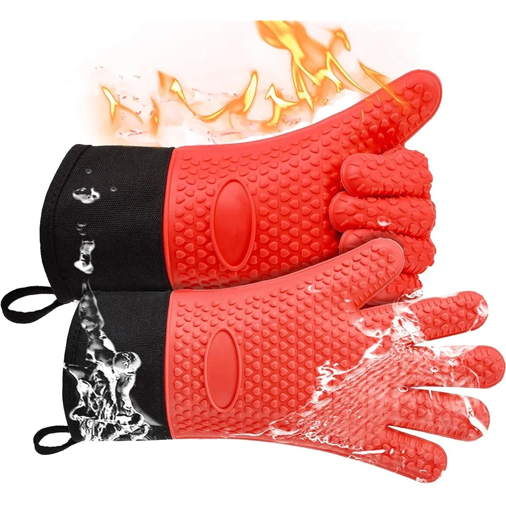 Grillhandschuhe aus Silikon bis 260°C hitzebeständig