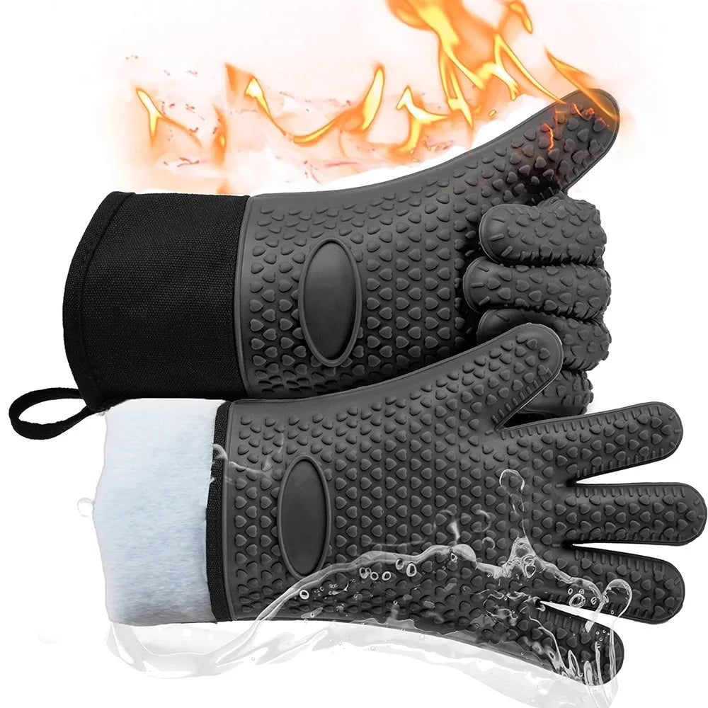 Grillhandschuhe aus Silikon bis 260°C hitzebeständig
