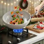 Keramik-Wok 30 cm – Induktion, Gas, Elektro