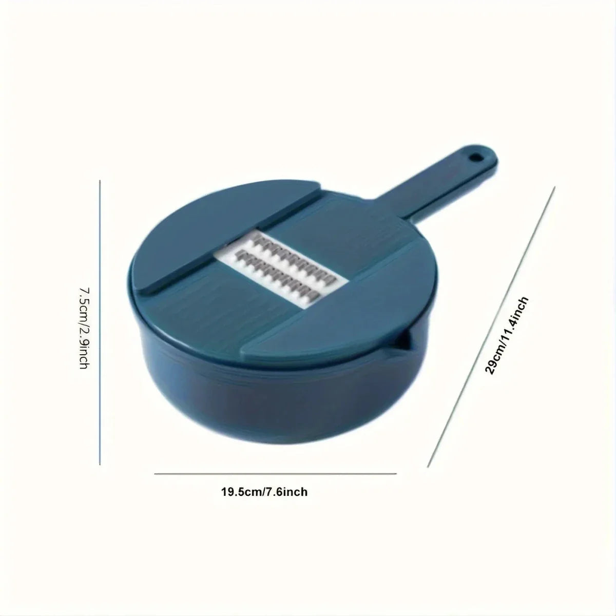 Gemüsehobel 9-in-1 mit Auffangbehälter – Mandoline & Reibe