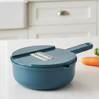 Gemüsehobel 9-in-1 mit Auffangbehälter – Mandoline & Reibe