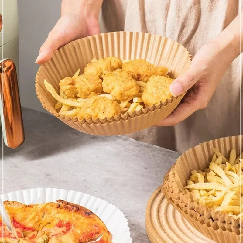Backpapier-Luftfritteusen-Einlagen 50er Set, rund