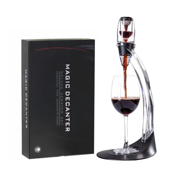 Weinbelüfter aus Edelstahl mit integriertem Filter