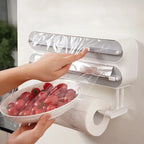 Folienspender 3-in-1 mit Wandmontage und Schneideschiene