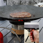 Aluminium-Grillpfanne 75 cm mit Griffen – Windfest