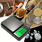 Digitale Feinwaage – 0,01g genau, bis 1000g, grünes Display