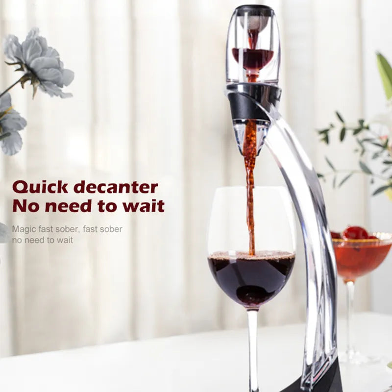 Weinbelüfter aus Edelstahl mit integriertem Filter