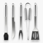Grillbesteck-Set aus Edelstahl – 3-teilig oder 5-teilig