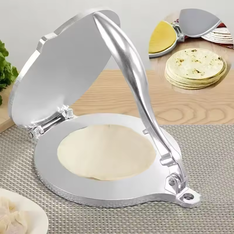 Tortilla-Presse aus Aluminium – gleichmäßige Fladen
